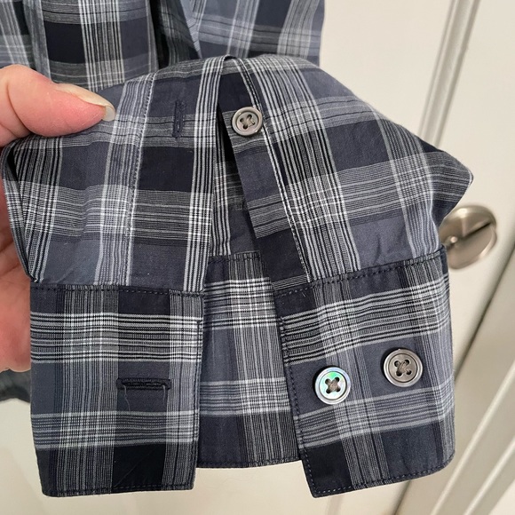 John Varvatos, Plaid Button Down Shirt Sz XL - Picture 4 of 10